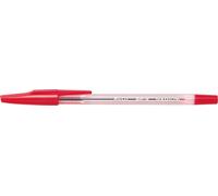 Pilot BP-S, clip, bolígrafo retráctil, recargable, rojo, 12 unidades, punta media