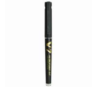 Pilot Hi-TechPoint V7 Begreen - Juego de 6 patines recargables (punta media, tinta líquida), color negro