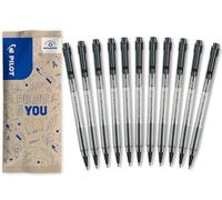 PILOT - Caja de 10 +1 Gratis BPS Matic - Bolígrafo - Escritura Ultra Fluida y Cómoda - Recargable y Retráctil - Negro - Punta Fina