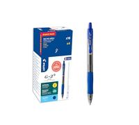 Pilot Pen - Bolígrafos retráctiles G2 Plus - Tinta gel, recargables, punta media - Caja 20 azul