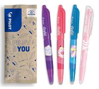 PILOT - Caja de 3 FriXion Ball + 1 rotulador FriXion Light - Bolígrafos Borrables - Edición Limitada Sweet Paradise - Bolígrafos Recargables - Tinta Azul - Punta Media