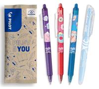 PILOT - Caja de 3 FriXion Ball Clicker + 1 rotulador FriXion Light - Bolígrafos Borrables - Edición Limitada Sweet Paradise - Bolígrafos Recargables - Tinta Azul - Punta Media