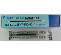 Pilot - Cartucho de recarga para bolígrafo G-Tec C4, color azul (pack de 12)
