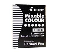 Pilot - Cartucho de tinta para pluma estilográfica Parallel Pen, color negro, 3 - Pack