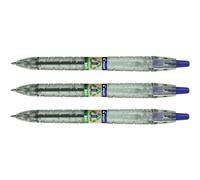 Pilot Boligrafo de Bola Retractil B2P Ecoball BeGreen - Punta Redonda 1mm - Trazo 0.27mm - 86,64% de Plastico Reciclado - Recargable - Color Azul