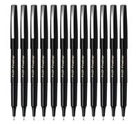 Pilot Pen Plumas estilográficas Fineliner – Paquete de 12 – Negro