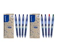 Pilot - Flowpack 4uds B2P Gel 0,7 - Bolígrafo Roller Tinta de Gel - Medio