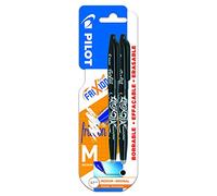 Pilot - Frixion Ball - Bolígrafo borrable, 2 unidades, Negro