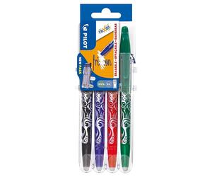 Pilot Frixion Bola Medio de Línea 4 Pieza "Set 2Go " Funda Negro Azul Rojo Verde