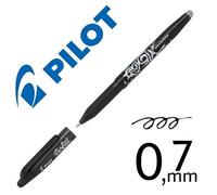 Pilot Frixion - Bolígrafo borrable por fricción de 0.7 mm, tinta que desaparece y permite borrar y escribir múltiples veces. No mancha ni daña el papel. Con grip antifatiga. Recambio disponible.