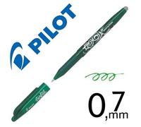 Pilot Frixion - Bolígrafo borrable por fricción de 0.7 mm, tinta que desaparece y permite borrar y escribir múltiples veces. No mancha ni daña el papel. Con grip antifatiga. Recambio disponible.