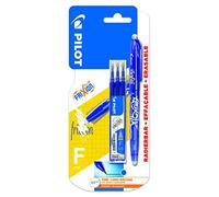 Pilot Pen – Bolígrafo Frixion punta fina borrable 0,5 mm azul con 3 recambios