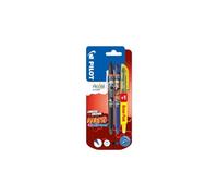 PILOT FriXion Clicker 0.7 Naruto Shippuden Limited Edition - Bolígrafo de tinta de gel borrable y recargable con tinta termosensible, 2 bolígrafos (negro y azul) + 1 FriXion Light (amarillo)