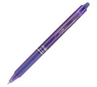 PILOT FriXion Clicker Bolígrafos de tinta de gel borrables, recargables y retráctiles, punta fina, tinta morada, 12 unidades (31455)