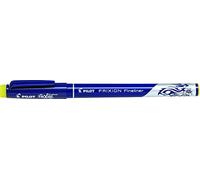 Pilot Frixion Fineliner - Rotuladores de fieltro (1,3 mm, punta borrable, 12 unidades), color amarillo
