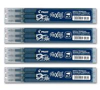 Pilot Frixion - Juego de minas de recambio para bolígrafos, 4 packs con 3 recambios cada uno