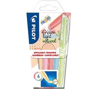 Pilot Pen Marcadores FriXion Light Natural – Funda con 6 marcadores borrables