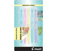 Pilot FriXion Light Pastel Collection - Juego de 5 rotuladores borrables (amarillo, rosa, verde, morado, azul), color amarillo