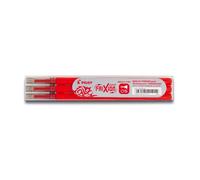 Pilot Pen – Recambio FriXion Point para bolígrafos y plumas – Paquete de 3, rojo
