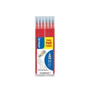 Pilot FRIXION - Recambios medianos - punta de 0,7 mm - 2 paquetes - 6 recambios - tinta roja