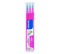 Pilot Pen Recarga para bolígrafo Frixion tinta borrable 0,5 mm 3 unidades Rosa