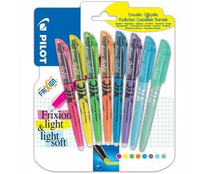 Pilot Frixion Resaltador Suave Pastel Borrable 8 Colores Surtidos