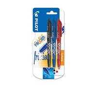 Pilot Pen Rotulador de bola Frixion – tinta borrable – 3 unidades, varios colores
