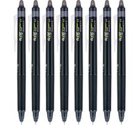 PILOT FriXion Synergy Clicker borrable, paquete de 8, color negro