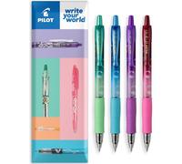 Pilot G-2-07 - Bolígrafo de tinta de gel de burbujas, bolígrafos retráctiles de tinta suave con agarre ergonómico para escribir, diario, bocetos, tomar notas y creatividad, tinta azul, paquete de 4