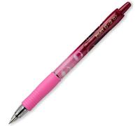 Pilot G-2-07 - Bolígrafo de tinta de gel de burbujas, bolígrafos retráctiles de tinta suave con agarre ergonómico para escribir, diario, bocetos, tomar notas y creatividad, tinta azul, barril rosa
