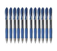 Pilot Pen Bolígrafo G-2 Tinta de gel Azul Punto medio Caja 12 unidades