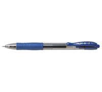 Pilot G-207 Retractable Gel Rollerball Pen 0.7mm Tip 0.39mm Line Blue (Pack 12)