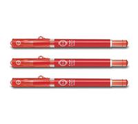 Pilot G-TEC-C Maica - Juego de 3 unidades, color rojo