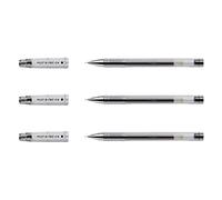 Pilot Pen - Bolígrafo roller G-TEC-C4 - Tinta gel trazo 0,2 mm - Negro (Pack de 3)