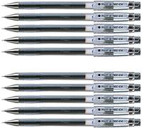 Pilot G-Tec C4 - Juego de 10 bolígrafos de tinta de gel, color negro, 0,4 mm