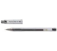 Pilot G-TEC-C4 - Lote de 6 bolígrafos de gel (punta ultrafina), color negro