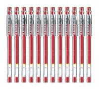 Pilot G-TEC-C4 Tinta Gel con Capuchón Trazo 0,2mm, Rojo (Pack de 12 Uds.)