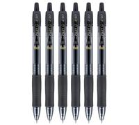 Pilot G2 07 - Bolígrafo de tinta de gel retráctil de 0,7 mm, punta de 0,39 mm de ancho de trazo, recargable, BL-G2-7 (paquete de 6)