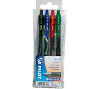 Pilot G2 07 Bolígrafo Retráctil Tinta de Gel Punta 0,7mm Recargable (Pack de Azul, Negro, Rojo y Verde)