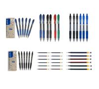 PILOT G2 Boligrafos Roller de Tinta de Gel - Retráctiles y Recargables - Excelente Comodidad de Escritura - Azul/Negro/Rojo/Verde y recambios G2 surtido de modelos para elegir - Punta Media 0.7mm