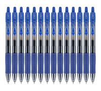PILOT G2 Premium - Bolígrafos de gel recargables y retráctiles, punta fina, tinta azul, paquete de 14 (15361)