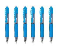 Pilot G2-XS7 Pixie - Mini bolígrafos de punta redonda de 0,7 mm, grosor de trazo de 0,4 mm, color azul claro (6)