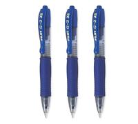 Pilot G2-XS7 Pixie Mini Roller de tinta, punta de 0,7 mm, trazo de 0,4 mm, azul, 3 unidades