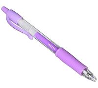 Pilot Pen Bolígrafo de gel G2 07, punta 0,7 mm (media) – Lote de 3, morado