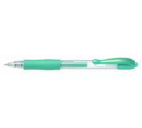 Pilot G207 - Bolígrafo de punta redonda de gel (retráctil, punta de 0,7 mm, 12 unidades), color verde metálico