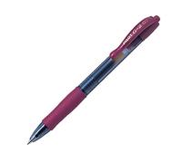 Pilot G207 - Bolígrafo de punta redonda retráctil (punta de 0,7 mm), color rojo oscuro única