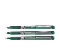 Pilot Hi-Tec V5-Grip - Lote de 3 bolígrafos de tinta líquida (punta fina, color verde