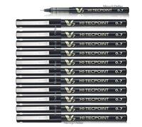 Pilot - Hi-Tecpoint V7 - Bolígrafo tinta líquida punto medio - Negro - (Caja 12 unidades)