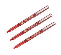 PILOT - Hi-Tecpoint V7 - Bolígrafo tinta líquida punto medio - Rojo - (Caja 12 unidades) (Paquete de 3)