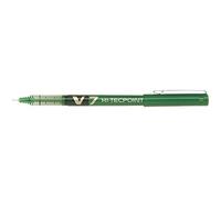 Pilot Hi-Tecpoint V7 - Lote de 3 bolígrafos roller (tinta líquida, punta media), color verde
